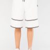 Women NEW FUTURE LONDON | Racer Logo Shorts (White)