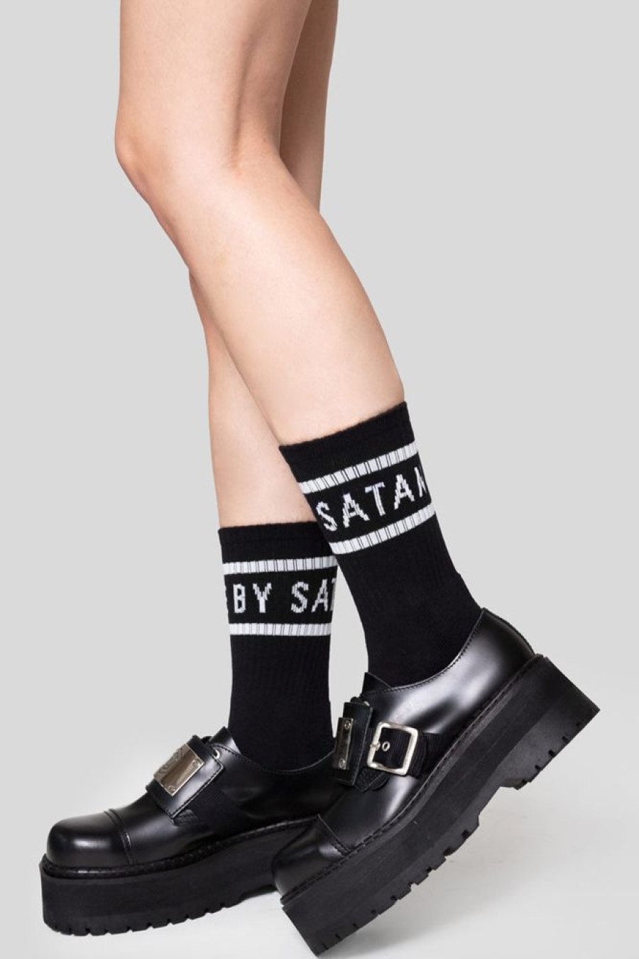 Unisex LONG CLOTHING | Made By Satan Crew Socks (Unisex)