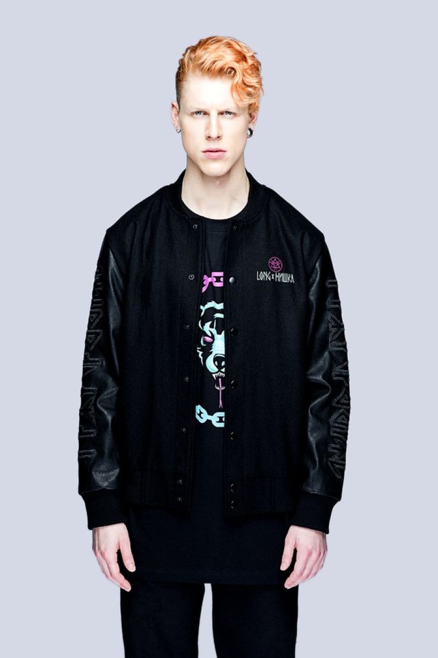 Unisex LONG X MISHKA | Death Adder Chain Varsity Jacket (B)