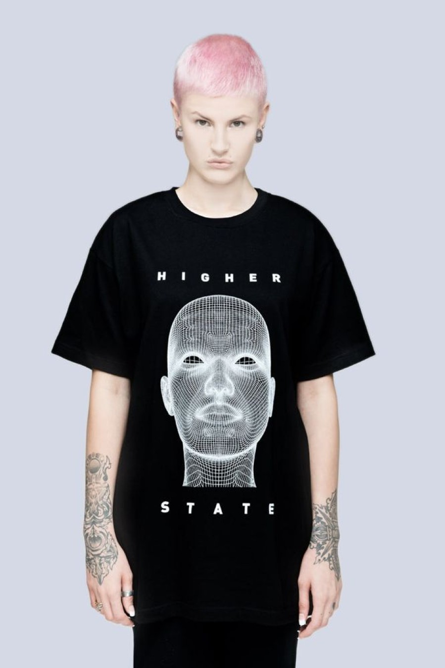 Unisex LONG CLOTHING | Long X Pussykrew Higher State T Shirt