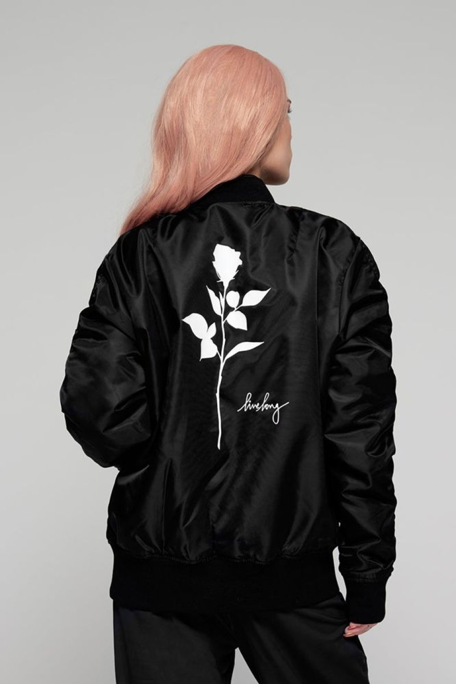 Unisex LONG CLOTHING | Rose Ma1 Jacket