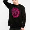 Unisex NEW FUTURE LONDON | Stamp Logo Sweatshirt (Black/Pink)