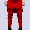 Women LONG CLOTHING | Clip Pants (Block Red)