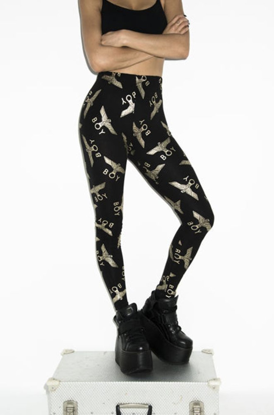 Women BOY LONDON | Boy Leggings (Gold)