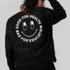 Unisex LONG CLOTHING | Rave Smiley Ma1 Patch Jacket