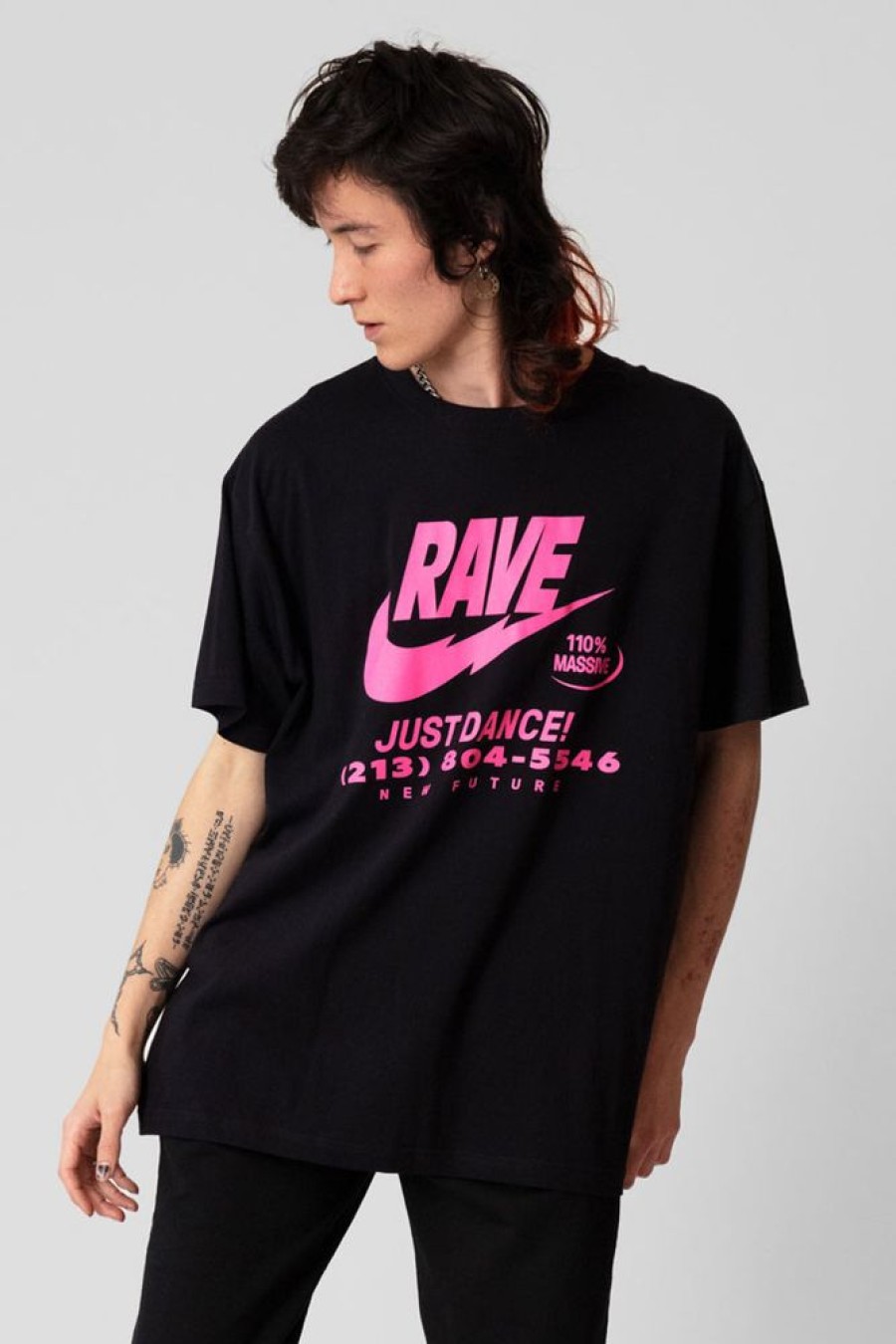 Unisex NEW FUTURE LONDON | Illegal Rave (Pink) - Tshirt