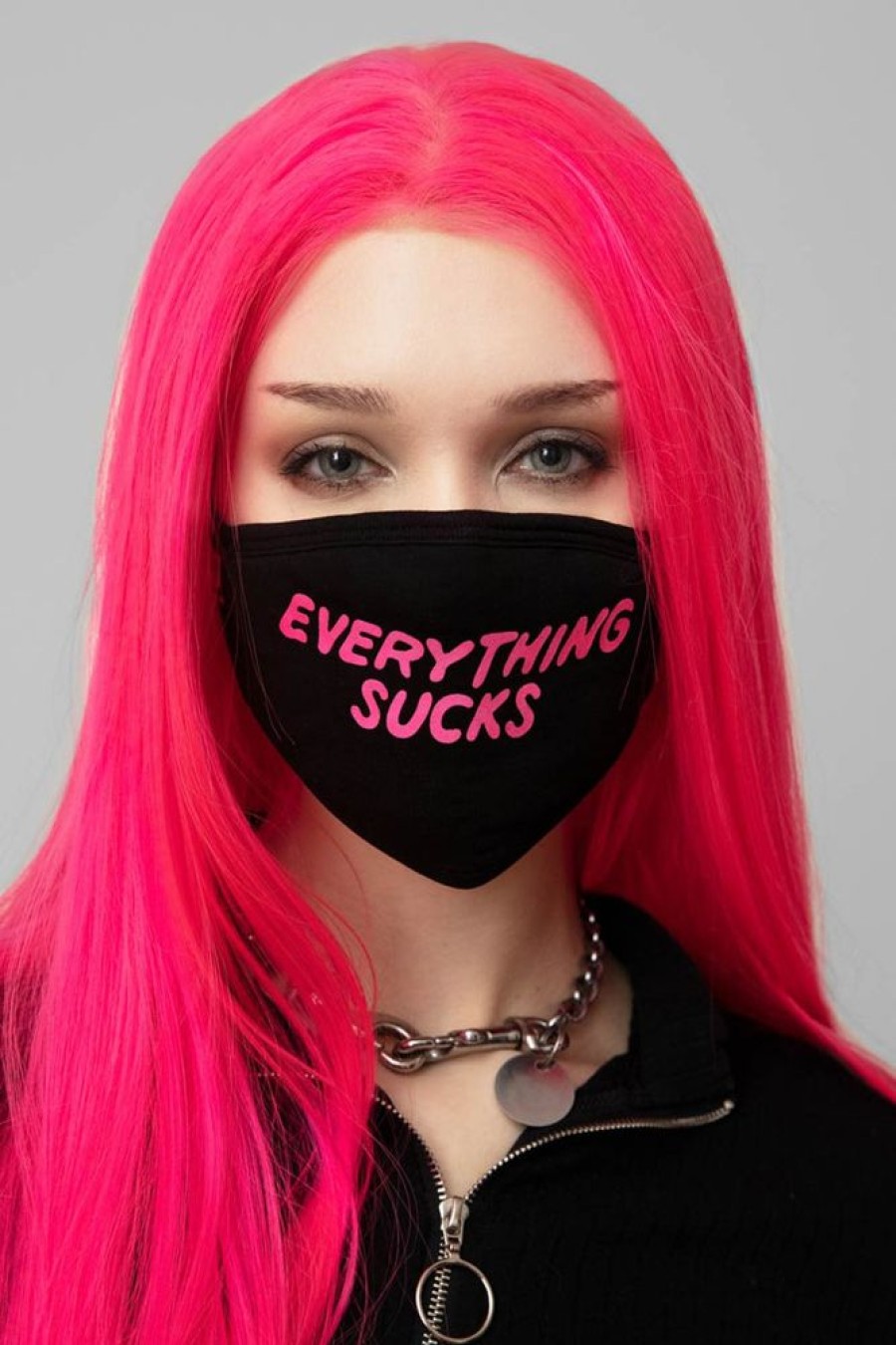 Unisex LONG CLOTHING | Everything Sucks Face Mask - Unisex