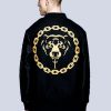 Unisex LONG X MISHKA | Death Adder Chain Varsity Jacket (Gold)