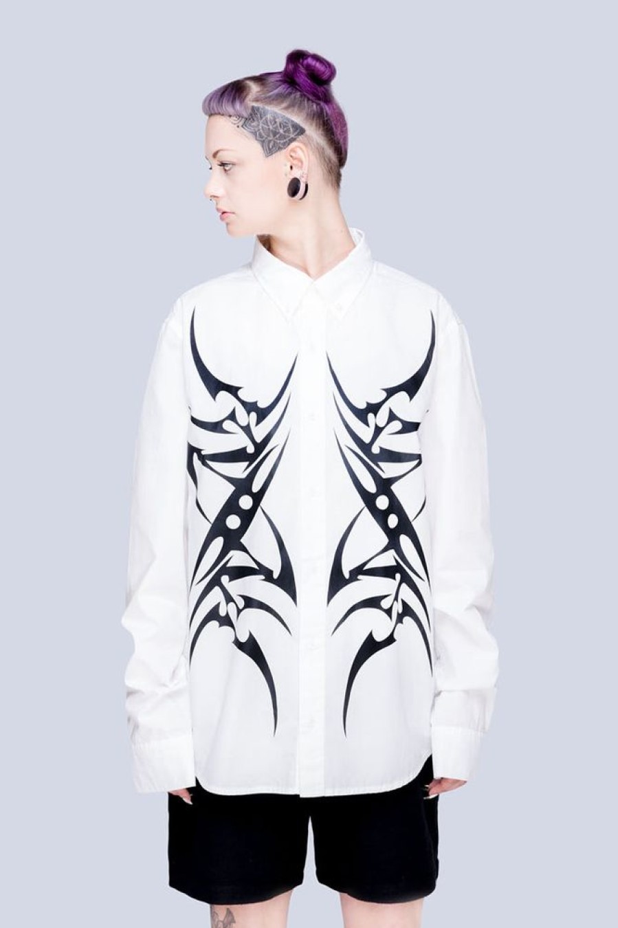 Unisex LONG CLOTHING | Tribal Buttoned Shirt (W) - Unisex