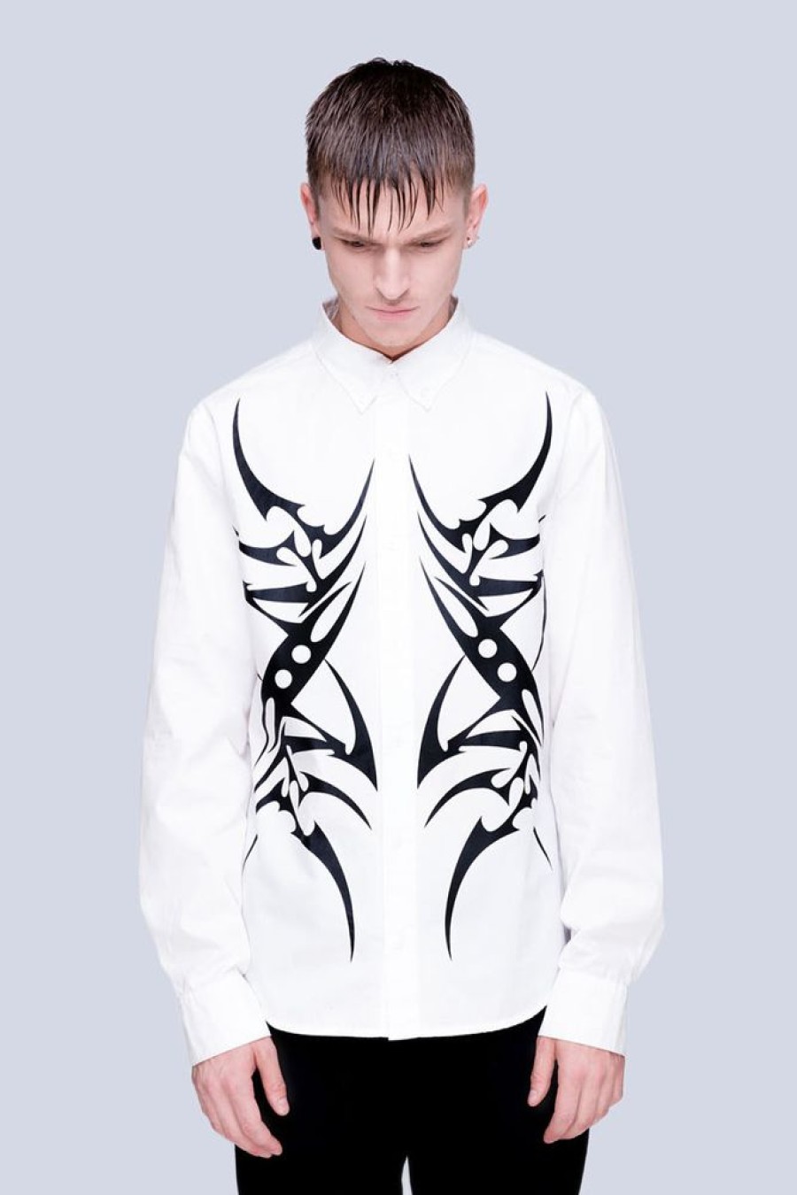 Unisex LONG CLOTHING | Tribal Buttoned Shirt (W) - Unisex