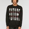 Unisex NEW FUTURE LONDON | Fracture Logo Sweatshirt (Black)