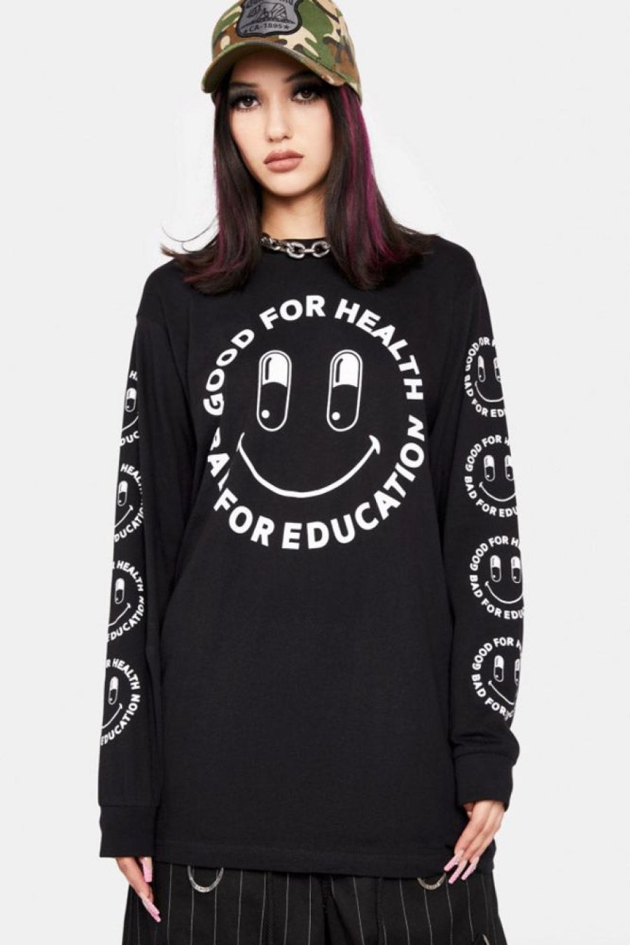 Unisex LONG CLOTHING | Rave Smiley - Long Sleeve